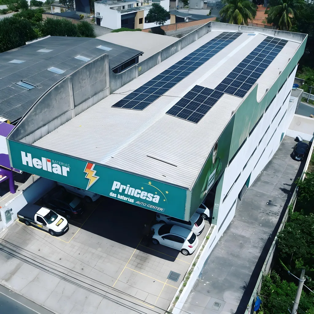 Instalação de energia solar comercial, Solmais Engenharia, Salvador e região